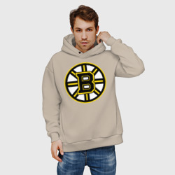 Мужское худи Oversize хлопок Boston Bruins - фото 2