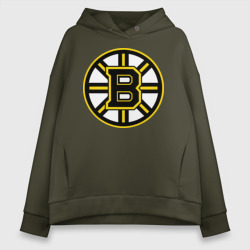 Женское худи Oversize хлопок Boston Bruins