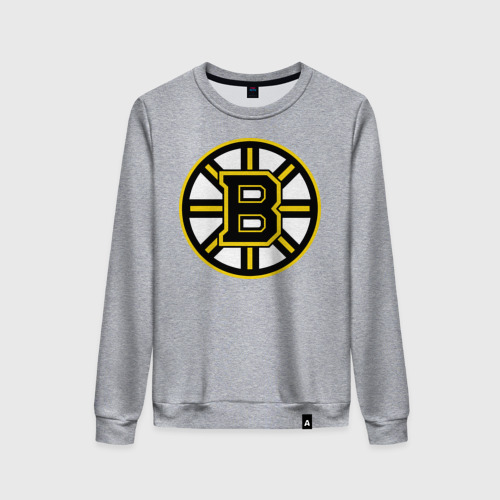 Женский свитшот хлопок Boston Bruins, цвет меланж