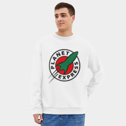 Мужской свитшот oversize без начеса хлопок Futurama 20 - фото 2