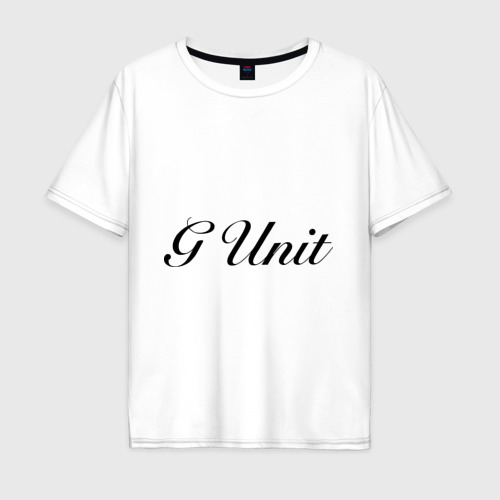 Мужская футболка хлопок Oversize G unit, цвет белый