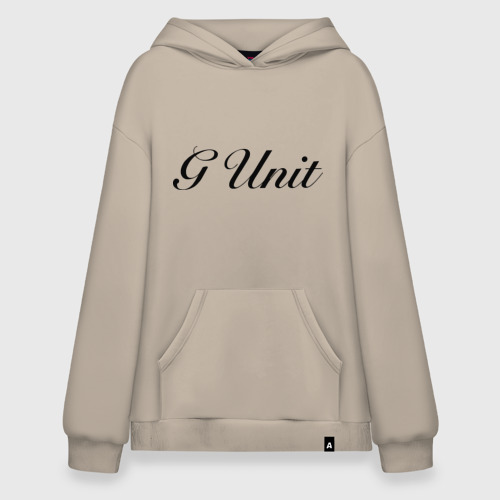 Худи SuperOversize хлопок G unit, цвет миндальный