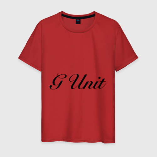 Мужская футболка хлопок G unit, цвет красный