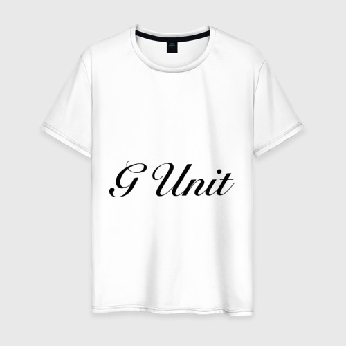 Мужская футболка хлопок G unit, цвет белый