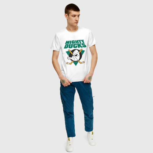 Мужская футболка хлопок Anaheim Mighty Ducks 107200 - купить по цене 1190  руб в интернет-магазине ВсеМайки