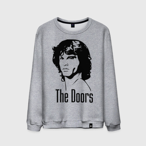 Мужской свитшот хлопок The Doors, цвет меланж