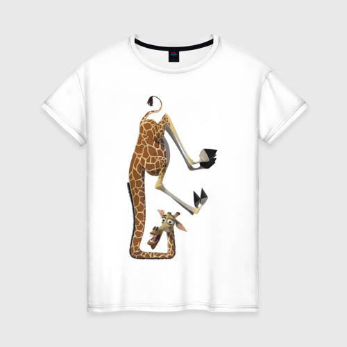 Женская футболка хлопок с принтом Мадагаскар (10), вид спереди #2