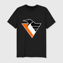 Мужская футболка хлопок Slim Pittsburgh Penguins