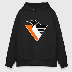 Мужское худи Oversize хлопок Pittsburgh Penguins