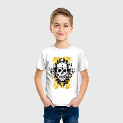 Детская футболка хлопок Grunge skulls - фото 3