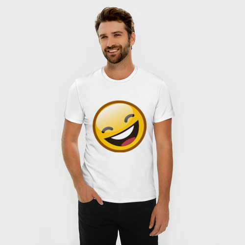 Мужская футболка хлопок Slim Emoticons tonygines (1) - фото 3