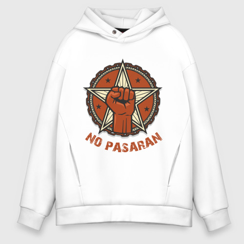 Мужское худи Oversize хлопок No Pasaran