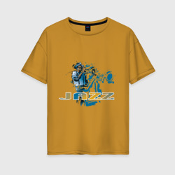 Женская футболка хлопок Oversize Jazz 2