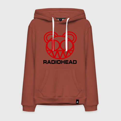 Мужская толстовка хлопок Radiohead 2, цвет кирпичный