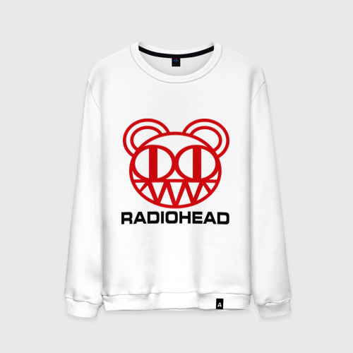 Мужской свитшот из хлопка с принтом Radiohead 2, вид спереди №1