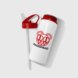 Бутылка для воды с трубочкой Radiohead 2 - фото 2
