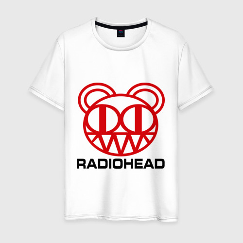 Мужская футболка хлопок Radiohead 2, цвет белый