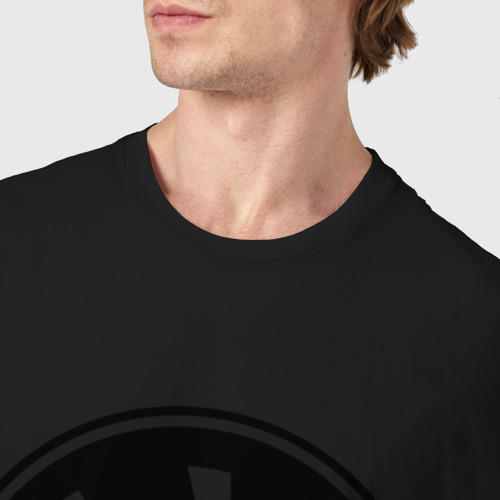 Мужская футболка хлопок Aguilar, цвет черный - фото 6