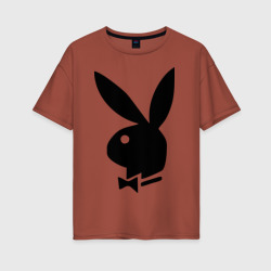 Женская футболка хлопок Oversize Playboy