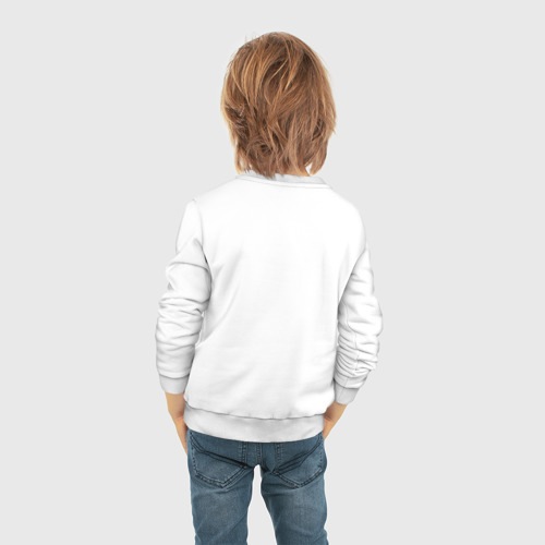 Детский свитшот хлопок Лиф из сердец, цвет белый - фото 6