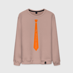 Мужской свитшот хлопок Стильный оранжевый галстук