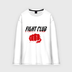 Женский лонгслив oversize хлопок Fight Club