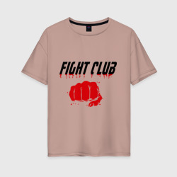 Женская футболка хлопок Oversize Fight Club