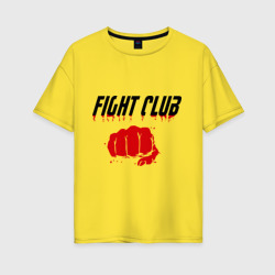 Женская футболка хлопок Oversize Fight Club