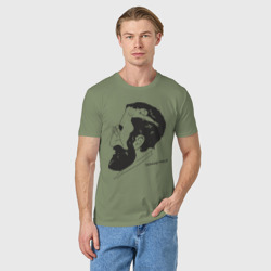 Мужская футболка хлопок Портрет Зигмунда Фрейда - фото 2