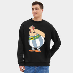 Мужской свитшот oversize без начеса хлопок Обеликс - фото 2