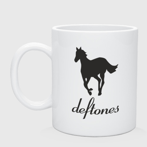 Кружка керамическая Deftones, цвет белый