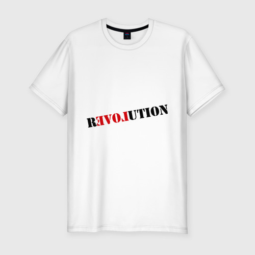 Мужская футболка хлопок Slim Love revolution