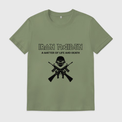 Мужская футболка хлопок Iron Maiden - a matter of life and death