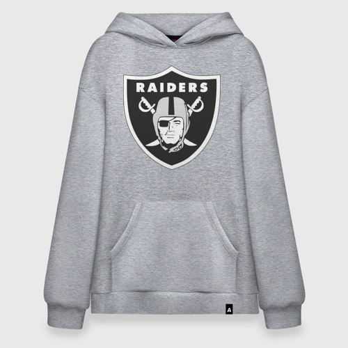 Худи SuperOversize хлопок Raiders, цвет меланж