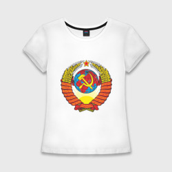 Женская футболка хлопок Slim СССР 4