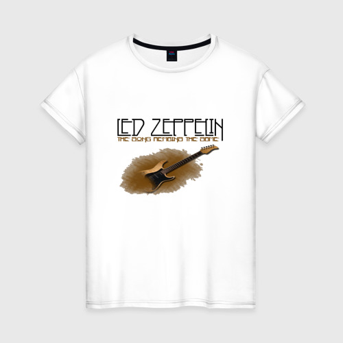 Женская футболка хлопок Led Zeppelin (2) Фото 01 Женская футболка хлопок Led Zeppelin (2) Фото 01