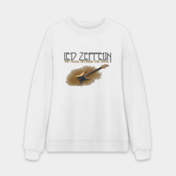 Мужской свитшот oversize без начеса хлопок Led Zeppelin (2)
