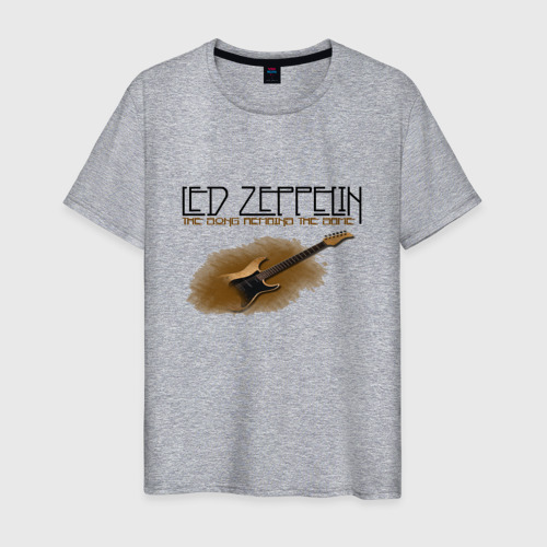 Мужская футболка хлопок Led Zeppelin 2, цвет меланж