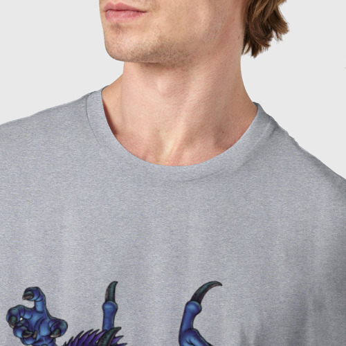 Мужская футболка хлопок Blue Dragon, цвет меланж - фото 6