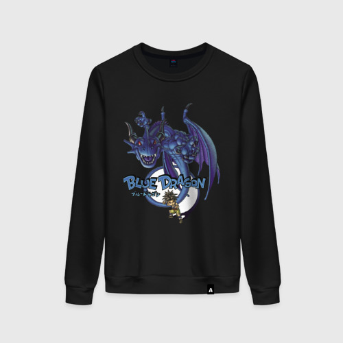 Женский свитшот хлопок Blue Dragon, цвет черный
