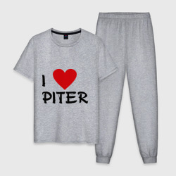 Мужская пижама хлопок Я люблю Питер!