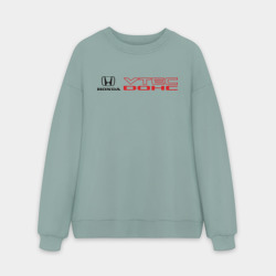 Мужской свитшот oversize без начеса хлопок Honda dohc vtec