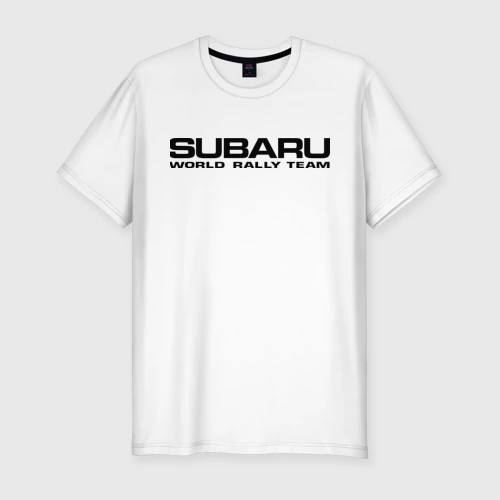 Мужская футболка хлопок Slim Subaru world rally team 2