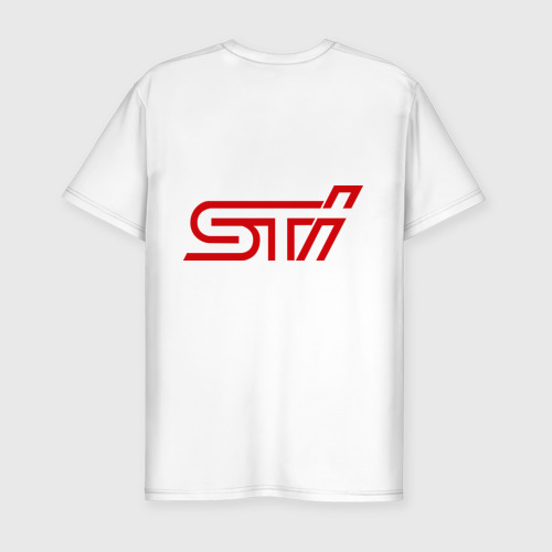 Мужская футболка хлопок Slim Subaru world rally team 2, цвет белый - фото 2