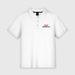 Женское поло хлопок Subaru STI