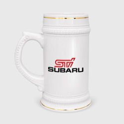 Кружка пивная Subaru STI