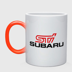 Кружка хамелеон Subaru STI