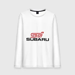Мужской лонгслив хлопок Subaru STI