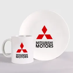 Набор: тарелка + кружка Mitsubishi 2
