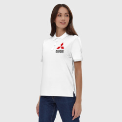 Женское поло хлопок Mitsubishi 2 - фото 2